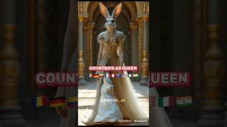 COUNTRIES AS QUEEN 👸 #animalfusion #ai #queen #dream #royal #subscribe #viralvideo