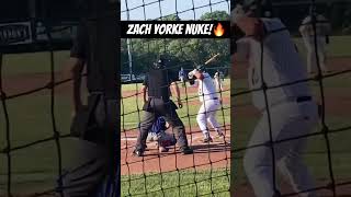 Zach Yorke showing off that power in the Cape Cod League! #baseball