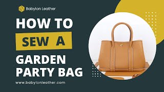 Handmade Leather Tote Bag Sewing Tutorial | Babylon DIY Leather Kit