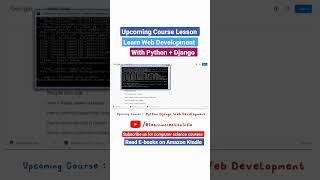 Web Development with Python Django . Upcoming Course  #behindthescenes