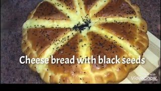 #Cheddar #Cheese #milk #bread with black sesame