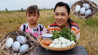 Survival Cooking Natural Food Eat Baby Duck Eggs And Jin Natural Food