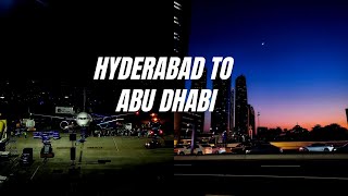 Hyderabad to Abu Dhabi | INDIGO FLIGHT JOURNEY | iamsajaved | #hyderabad #abudhabi