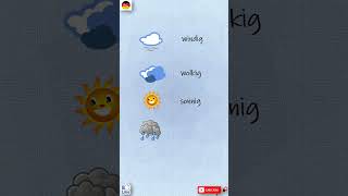 Words that describe Weather in German | Das unterschiedene Wetter | Wortschatz