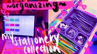 productive organizing my stationary/desk for online school & stationary collection