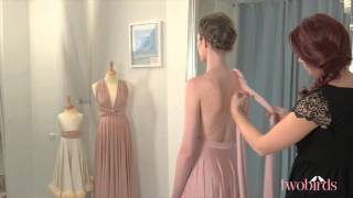 One Shoulder Twist - Twobirds - How to Tie Convertible Bridesmaids Dresses