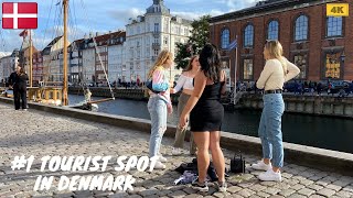 Sunday in Nyhavn, Copenhagen - 4k Walking Tour September 2021 🇩🇰 Most Famous Spot in Denmark