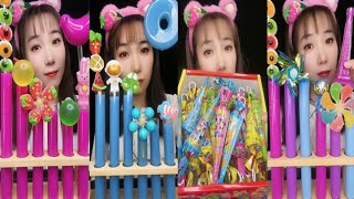 Asmr sweet candy 🍭eating challenge😍 #tiktok#mukbang#viral#asmr#ssoyoung#youtube#food#98#funny