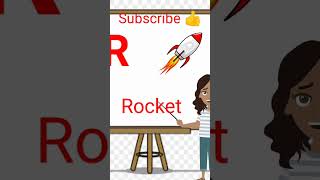 Five words start with letter R with Spelling.#kidsstudy ,#educationalvideosforkids