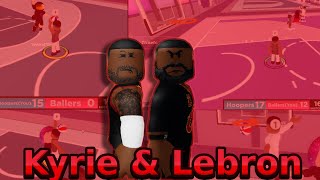 WE PULLED AS #kyrieirving & #lebronjames IN THE STAGE 2s Court...(Hoops life) #hoopslife