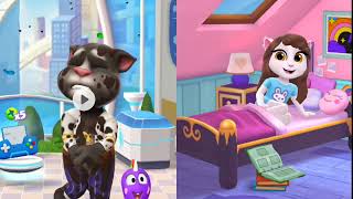 Tom2 and Angela 2 video game #youtubevideo #mytalkingtom2 #mytalkingtom2talkingangela2