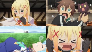 Kazuma Declines Darkness Kiss, Aqua stuck in the Lake - Konosuba Season 3 Episode 7