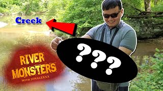 Friend Catches MONSTER From Little Creek! (I've NEVER Seen It Before) Ft. Jonalexxx