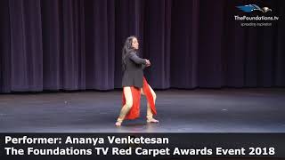 Ananya Venketesan performing at The Foundations TV Red Carpet Event