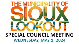 Special Council Meeting of Wednesday, May 1, 2024