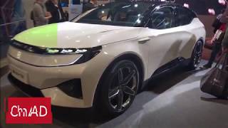 Byton's M-Byte Autonomous CUV Concept Car, CES 2019 - SAIC Roewe Vision E Concept