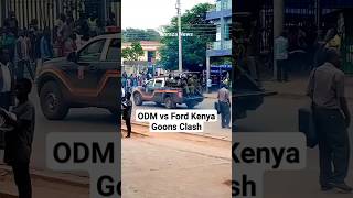 Anti-Riot Police In Bungoma To Disperse ODM  and Ford Kenya goons after they clashed on 17/1/2024