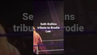 Seth Rollins emotional tribute to Brodie Lee/Luke Harper