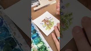 a batch of dog watercolors for the 2023 Dog + Flower calendar