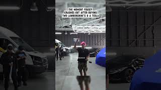 The moment Fousey crashes out after buying two Lamborghini's & a Tesla #fousey #fouseytube