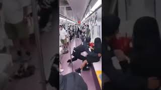 Xi'an subway MMA fight