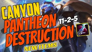 DWG Canyon Plays Pantheon Jungle vs Taliyah - Challenger Gameplay Jg - New Items Season 11 Eclipse