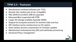 Who supports TPM 2.0 in Embedded Systems and Bare Metal?