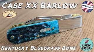 Case XX Barlow Pocket Knife Kentucky Bluegrass Bone Peach Seed Jig (62009 1/2 SS) 39858