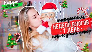 НЕДЕЛЯ VLOGMASов! Покупаем новогодний декор/День 1!!!