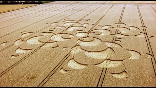 Enorme Crop Circle dalla geometria complessa compare in un campo di Mammendorf, Baviera