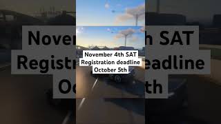 SAT Fall Deadlines to know #collegeadmissions #sat #satpreparation