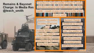 Comparing Remains and Bayonet Charge: Power and Conflict Poetry #powerandconflict