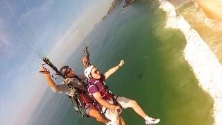 Voo livre de parapente em São Conrado no Rio de Janeiro