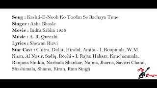 Kashti-E-Nooh Ko Toofan Se Bachaya Tune, Movie : Indra Sabha 1956