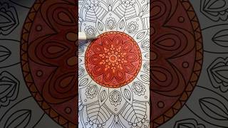 PART 3 Red mandala #fyp #art #mandalaart #colors #satisfying #viral