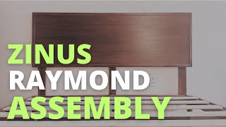 ZINUS Raymond Wood Platform Bed Frame Adjustable Wood Headboard Assembly | Zinus Bed Frame Assembly