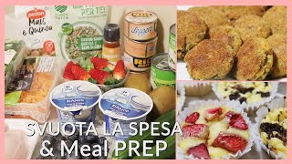 🥗 SVUOTA LA SPESA E MEAL PREP! *Ricette SANE* 🥑🍗