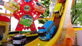 Tayo the Little Bus Toy☆Let's play on the ferris wheel and elevator slide!