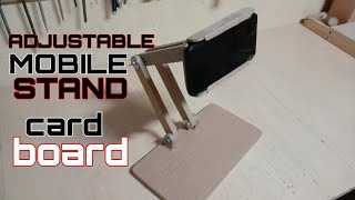 HOW TO MAKE ADJUSTABLE MOBILE STAND | D.I.Y. MOBILE STAND