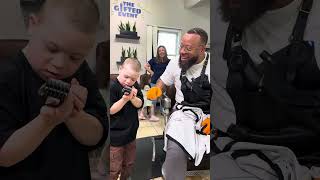 Heartwarming haircut Moments: Laughing with Ellison