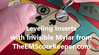 How to Level, Fix, and Protect your Pinball Inserts w/ Invisible Mylar Stickers No more stuck balls!