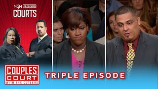 Men Caught Sending Explicit Texts To Other Women (Triple Episode) | MGM Presents Courts