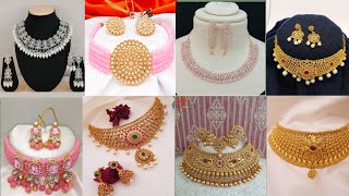 Most Beautiful Gold Choker Necklace Design Collections With Weight And Price