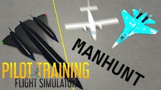 PTFS Manhunt 2 | Bigger and Better!! (Plane Manhunt in Pilot Training Flight Simulator Roblox)