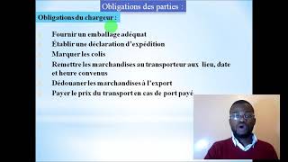 Le contrat de transport