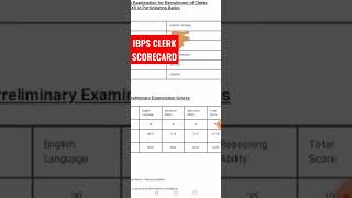 🎯IBPS Clerk Scorecard🤐🤐 Increase in Cutoff😡😡 #ibpsclerkresult