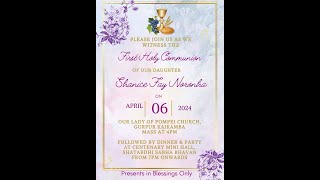 Holy Communion of Shanice Fay Noronha