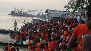 सिमरिया में लाखों बोल बम का भीड़ उमरी #simariyaghat #vlog #live