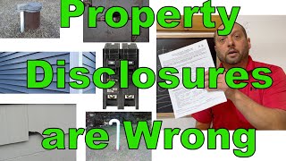 Property Disclosures are WRONG!  4 Examples of very wrong Property Info