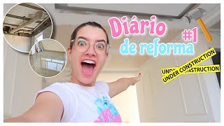 ALAGOU O APARTAMENTO😬 DIÁRIO DE REFORMA #1 - Mah Marangoni